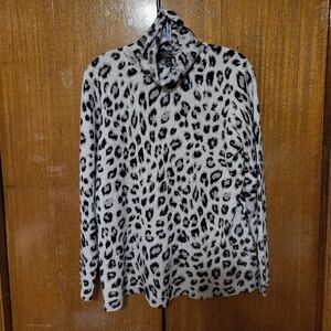 Charter Club Cashmere Animal Print Sweater